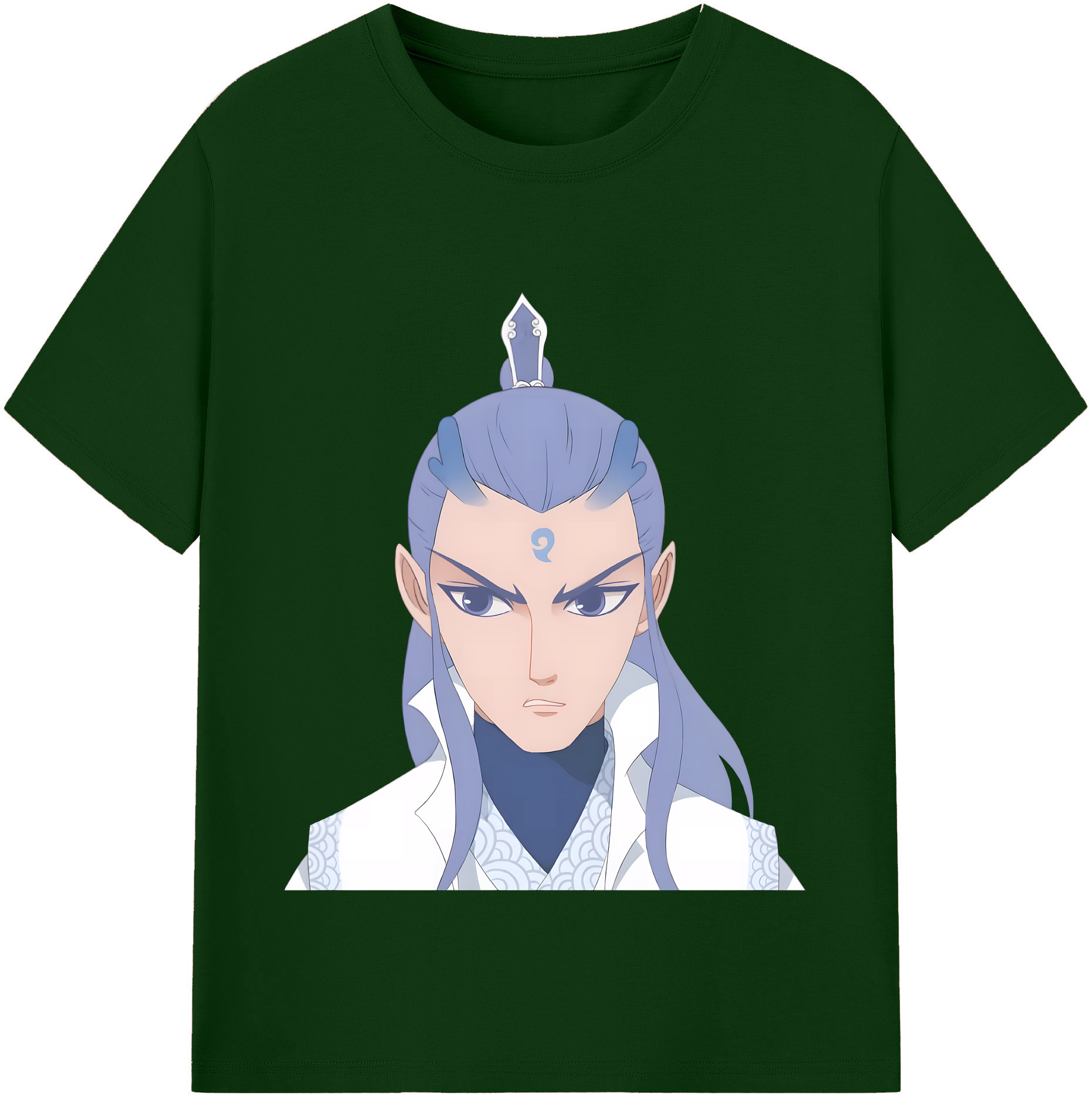 （画像用） Ne Zha 2 ナタ 魔童の大暴れ 綿100％半袖Tシャツ（フロントプリント）